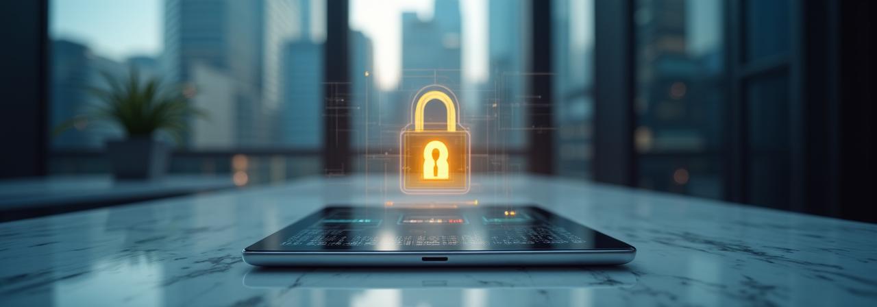 Secure financial data protection concept